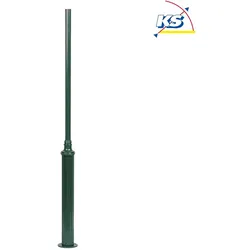 DRACO, Pfahl für Konstsmide Leuchtenköpfe, Höhe 200cm, Grün, Aluminium KON-579-600