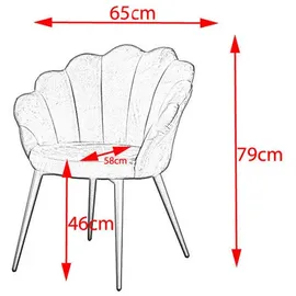 KAWOLA Stuhl CARLA Esszimmerstuhl Velvet rosa Fuß gold
