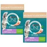 Purina One Bifensis Sensitive - 2 x 2,8 kg (€ 7,05/kg) mit Truthahn & Reis Katze