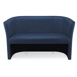 Nowy Styl 2-Sitzer Sofa Club Duo blau beige Leder