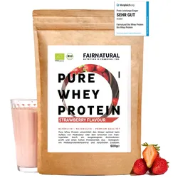 Bio Whey Protein Pulver Erdbeere