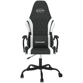 vidaXL Gaming-Stuhl Kunstleder Schwarz und Weiß