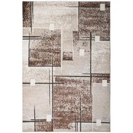 OTTO home Teppich OTTO HOME "Deblin" Gr. 6, beige (sand), B:200cm H:9mm L:300cm, Kunstfaser, Teppiche, Teppich, weicher Flor, Kurzflor, Karo-Design, modern, geometrisches Muster
