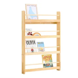 SoBuy Kinderregal KMB08 80 x 118 x 12 cm Kiefer beige