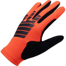 Fahrrad Handschuhe MTB Explore 500 rot/schwarz flammenorange|rauchschwarz 3XL