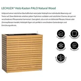 LECHUZA Palo Natural Wood 80 37 x 78,5 x 77 cm Hellbraun