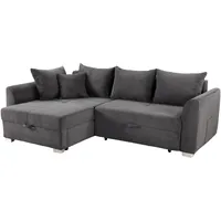 'massivart' Ecksofa Boomer Cord Grau