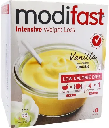 Modifast Intensive Weight Loss Vanille Geschmack Pudding 8x55g