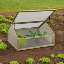 Hti-Living HTI-Living, Gewächshaus, Frühbeet aus Holz und Polycarbonat Ideales Mini-Gewächshaus