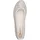 TAMARIS Damen Ballerina Leder flach, weiß, 40 EU