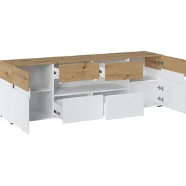 Home Affaire Rimini Lowboard 180 cm Weiß/Holzwerkstoff