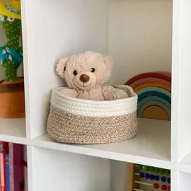 Intirilife Aufbewahrungskorb Set 3-teilig 23 x 34 x 14 cm beige