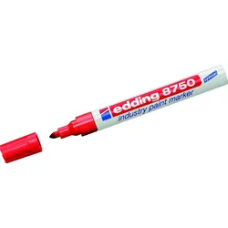 Glanzlack-Marker edding 8750 industry paint marker rot Packung mit 10 Stück