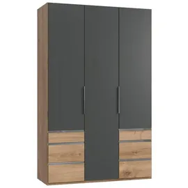 WIMEX Level 150 x 236 x 58 cm Plankeneiche Nachbildung/graphit mit Schubladen