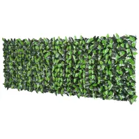 Outsunny Künstliche Hecke Efeu Sichtschutz, Efeu-Zaun mit UV-Schutz, Heckenpflanze, Balkon Sichtschutz für Garten, Terrasse, Grün, 3 x 1 m