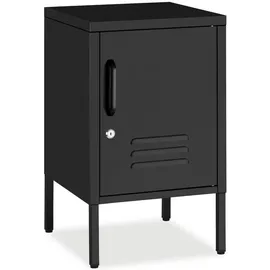 Tectake Nachttisch Baker 35 x 42,5 x 60,5 cm Schwarz