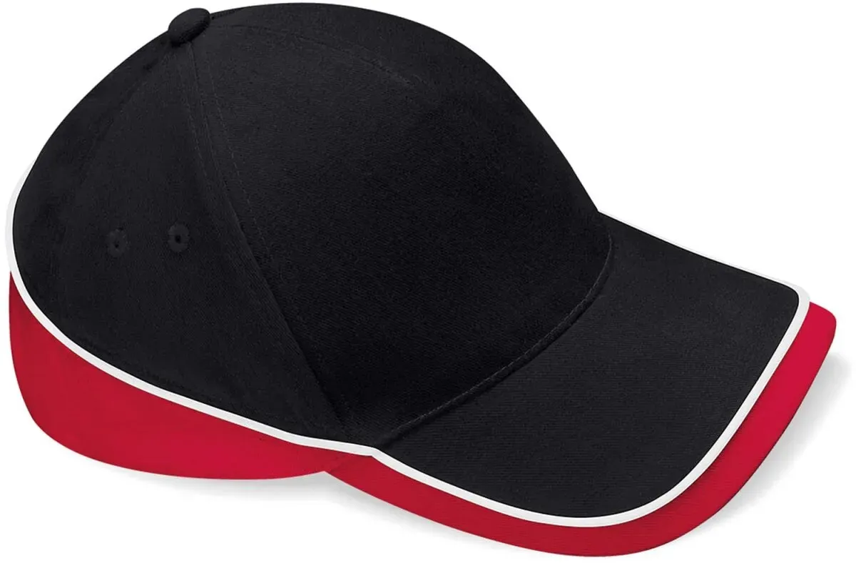 Beechfield Unisex Teamwear Competition Kappe Klassische Cap B171 black/classic red/white one size
