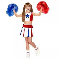 Pom-Pom Mädchenkostüm - Größe 128 cm