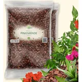 ORAGARDEN Pinienrinde Pinienmulch Rindenmulch Dekorinde Terrarienerde 10-20 mm (6L)