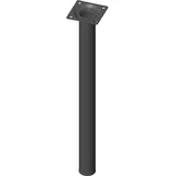 diy element-system gmbh Möbelfüße Tischbeine Rund Möbelbeine ø 30 mm Länge 400 mm Stahl schwarz