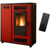 Sannover Luft- Pelletofen Slim Astral 12,2 kW Bordeaux