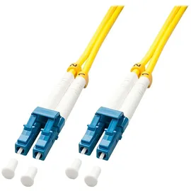 Lindy 47455 Glasfaser LWL Anschlusskabel 15.00 m Gelb [1x LC-Stecker - 1x LC-Stecker] 9/125 μ Singlemode OS2