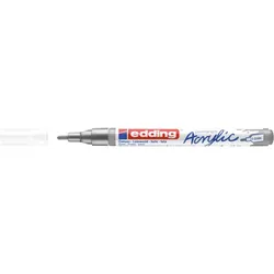 EDDING 5300 Acrylmarker Fein, Silber, Silber, Fein, 1 mm, 2 mm, Tinte auf Wasser