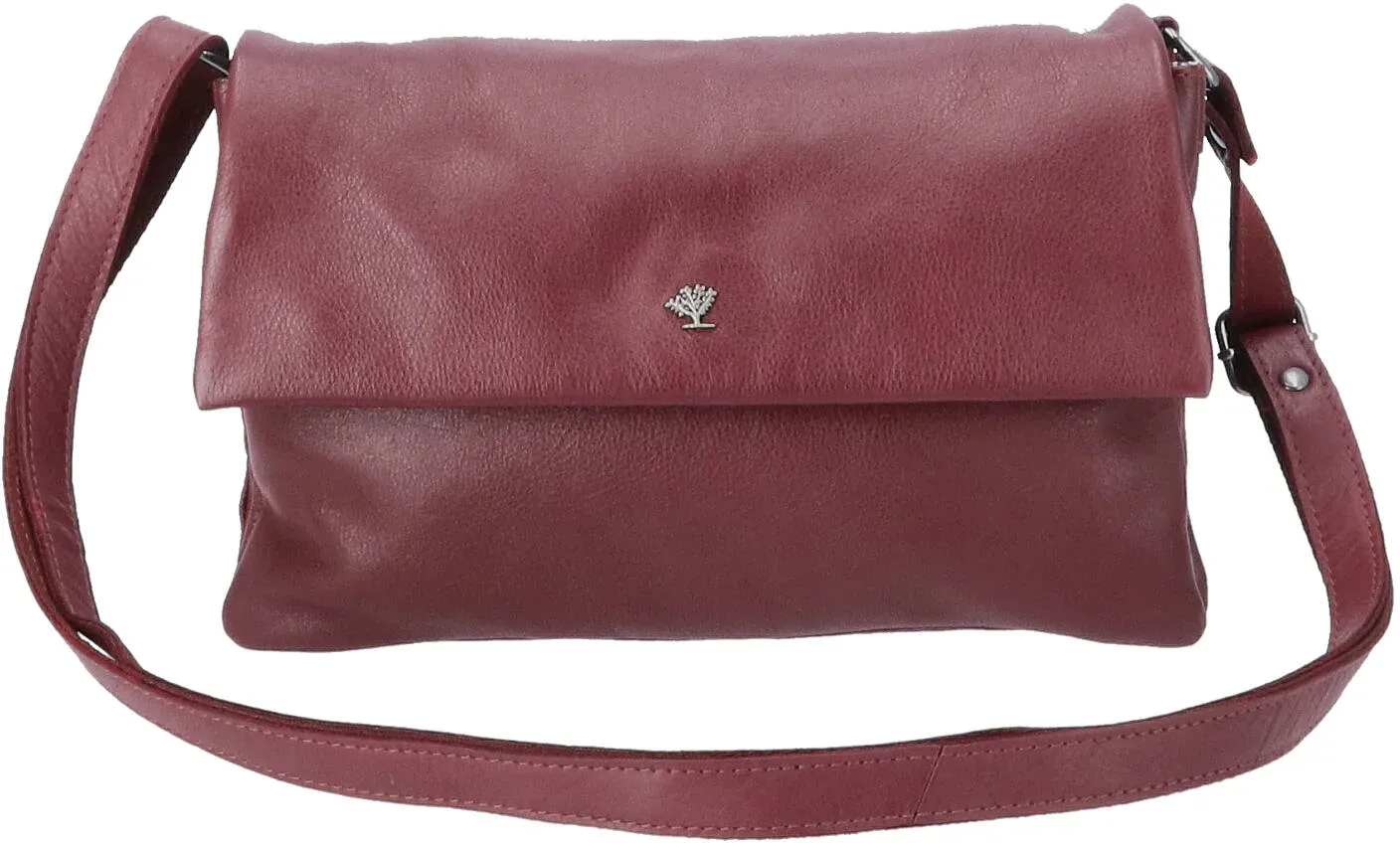 The Skandinavian Brand Leder Umhängetasche - bordeaux