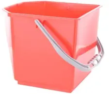 TTS Kunststoffeimer 000R3500 , Farbe: rot, 25 Liter