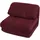 MCW Schlafsessel MCW-E68 Stoff/Textil 75 x 90 x 100 cm Bordeaux mit verstellbarer Rückenlehne