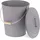 Relaxdays Ascheeimer Stahl 24 l 0,39 m grau