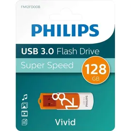 Philips Vivid Edition 128 GB orange/weiß USB 3.0