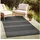 oKu-Tex Outdoorteppich PLUTUS In- & Outdoor Teppich, Flachgewebe, Sisaloptik, rechteckig, Höhe: 3 mm schwarz 80 cm x 150 cm x 3 mm