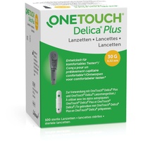 OneTouch Delica Plus Lanzetten: Feine Nadellanzetten zur Benutzung mit der OneTouch Delica Plus Stechhilfe für ein nahezu schmerzfreies Testen bei der Blutzuckermessung, 100 Stk.