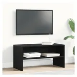 vidaXL TV-Schrank 80x40x40 cm Schwarz Eiche-Optik Holzwerkstoff