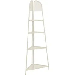 Standregal Regal Eckregal Ablagefläche Ablage Metall Beige 180x48x48 cm