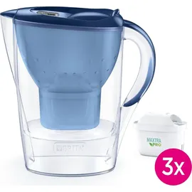 Brita Marella blau + 3 Kartuschen