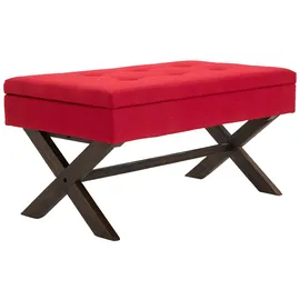 CLP Polsterbank Namaro Rot 110 x 40 x 48 cm