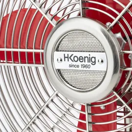 h.koenig JOE50 Tischventilator metall/rot