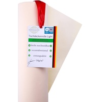 Sensalux Light Tischdeckenrolle, Oeko-TEX ® 100 - Made in Germany - 25m lang (Farbe nach Wahl), Creme, 1,10m x 25m, stoffähnliches Vlies, ideal für Jede Party, Vereinsfeier, Geburtstagsfeier