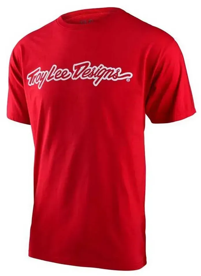 Troy Lee Designs Signature Enduro Kurzarm-t-shirt - Red - S