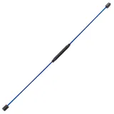 zylbananb Gymnastikstab Swingstick Elastikstab Vibrationsstab Schüttelstab Muskelübung Schwungstab Gymnastikstab, 160Cm-Blau