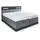 Westfalia Schlafkomfort Boxspringbett, mit LED-Beleuchtung anthrazit/grau, - 79838352-0 Kaltschaum-Topper,