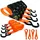 MCS Cargo Security Spanngurte 4er Set 25 mm breit 4,5 m bis 800 kg