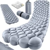 Kesser KESSER® Camping Matratze Isomatte Aufblasbare Luftmatratze Campingmatte inkl. Tragebeutel Outdoor Ultraleicht Faltbare Schlafmatte [mit Reparaturset] Belastbarkeit: 200Kg