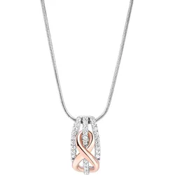 Zeeme Silber Halskette Silber 925 rhodiniert mit Unendlichkeits-Symbol