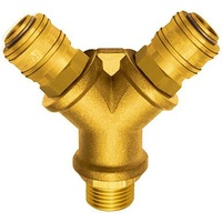 Riegler Verteiler mit 2 Schnellverschlusskuppl. NW7,2, G 1/4 AG,