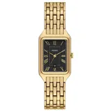 Fossil Raquel Damenuhr, Quarz-Dreizeigerwerk mit Edelstahlarmband