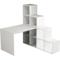 OTTO home Regal-Schreibtisch 137 x 1 x 72 cm Weiß