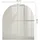 Tulup Kaminplatte Glas 80 x 70 cm Creme